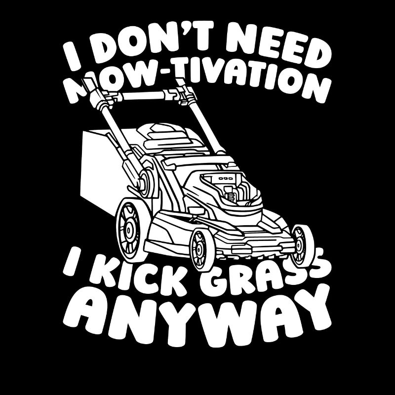 Lawn mower mowing
