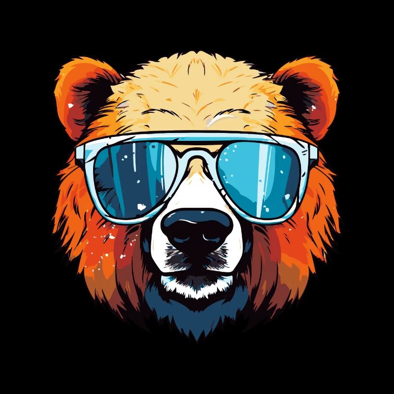 Polar Bear Head Cool Polar Bear