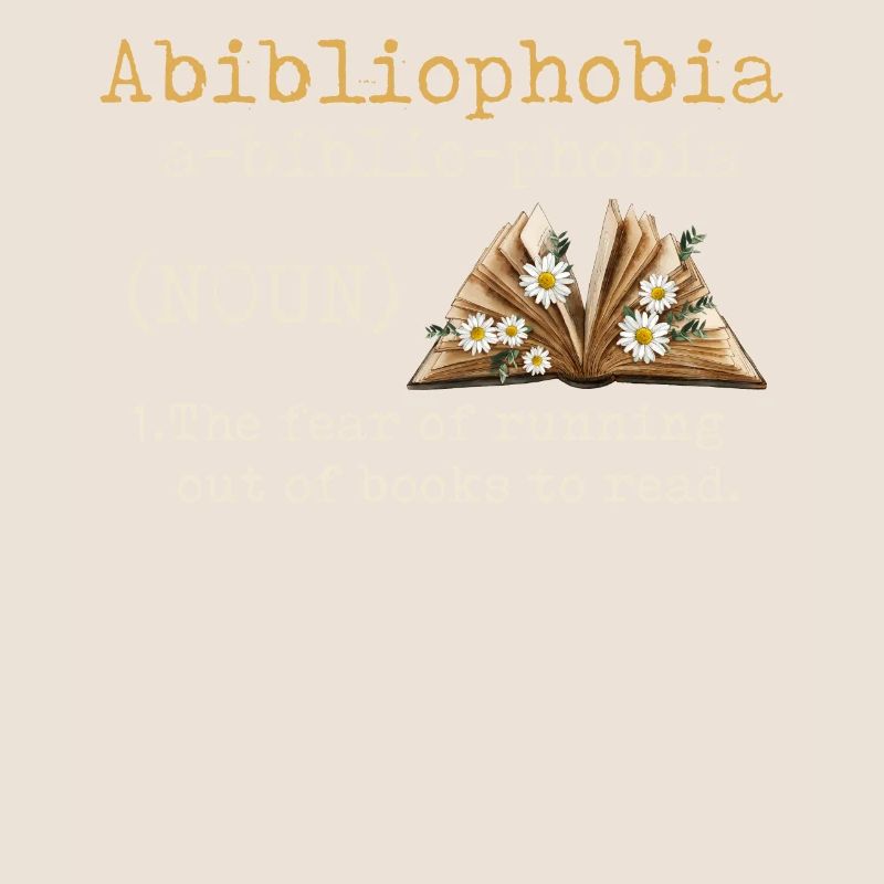 Abibliophobia Bookworm Reading Books
