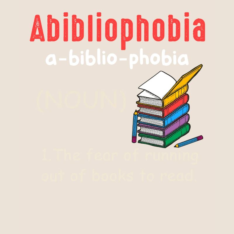 Abibliophobie Bücherwurm Lesebücher