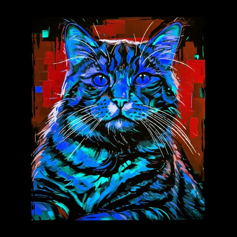 Tête de portrait de chat