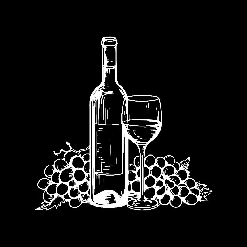 Verre à vin Raisins Vin