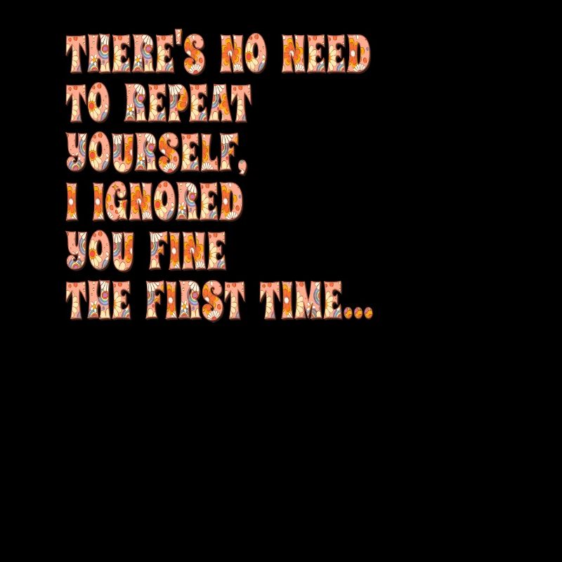 Il n’est pas nécessaire de se répéter