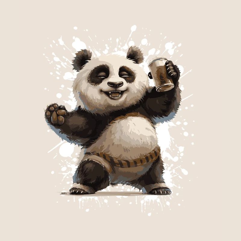 Panda Beer Funny