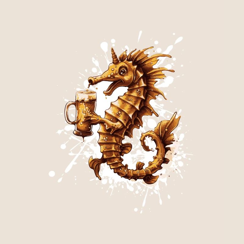 Bière d’hippocampe drôle