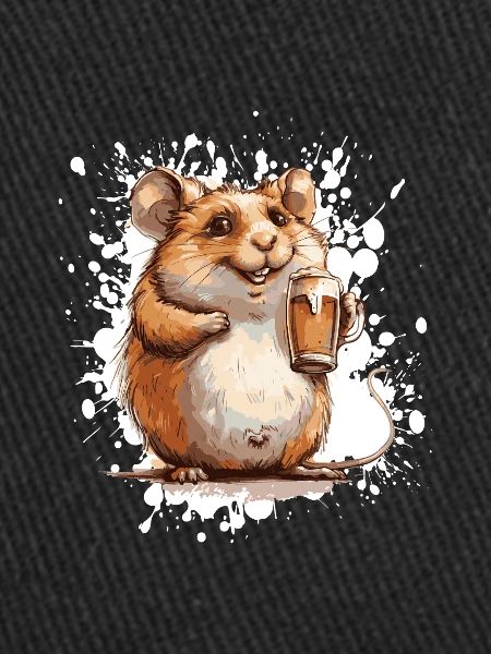 Bière de hamster drôle