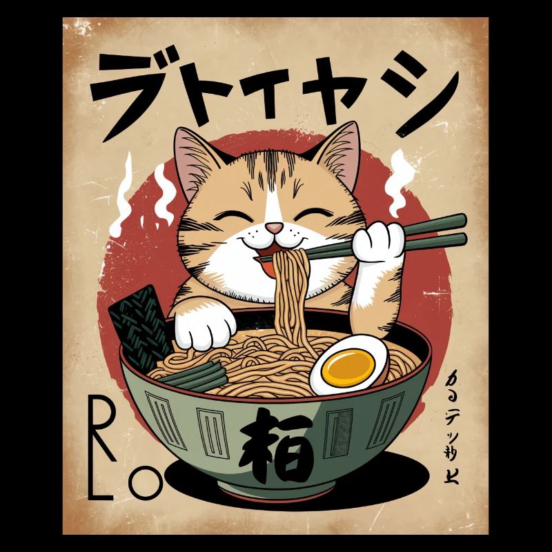 Kawaii Katze Ramen Nudeln Anime Katze