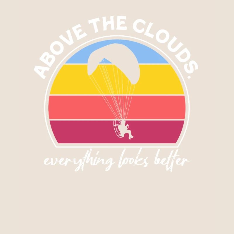 Über den Wolken Paramotor-Enthusiast