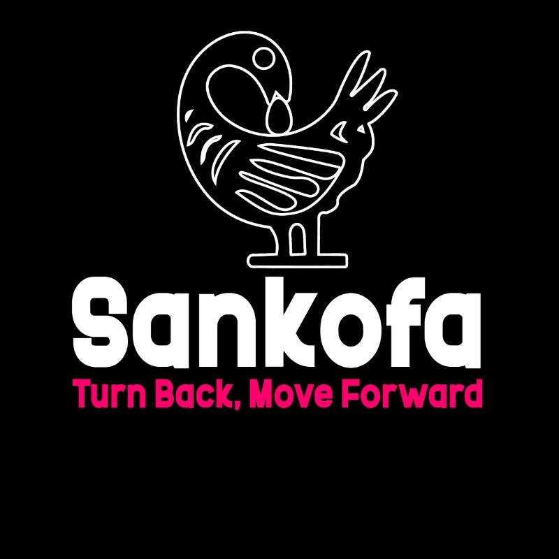 Sankofa Symbol Adinkra Ghana Schwarz