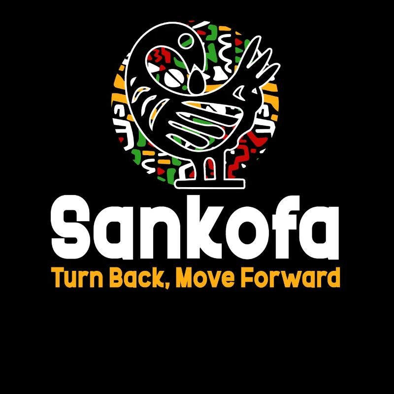 Sankofa Symbol Adinkra Ghana Schwarz