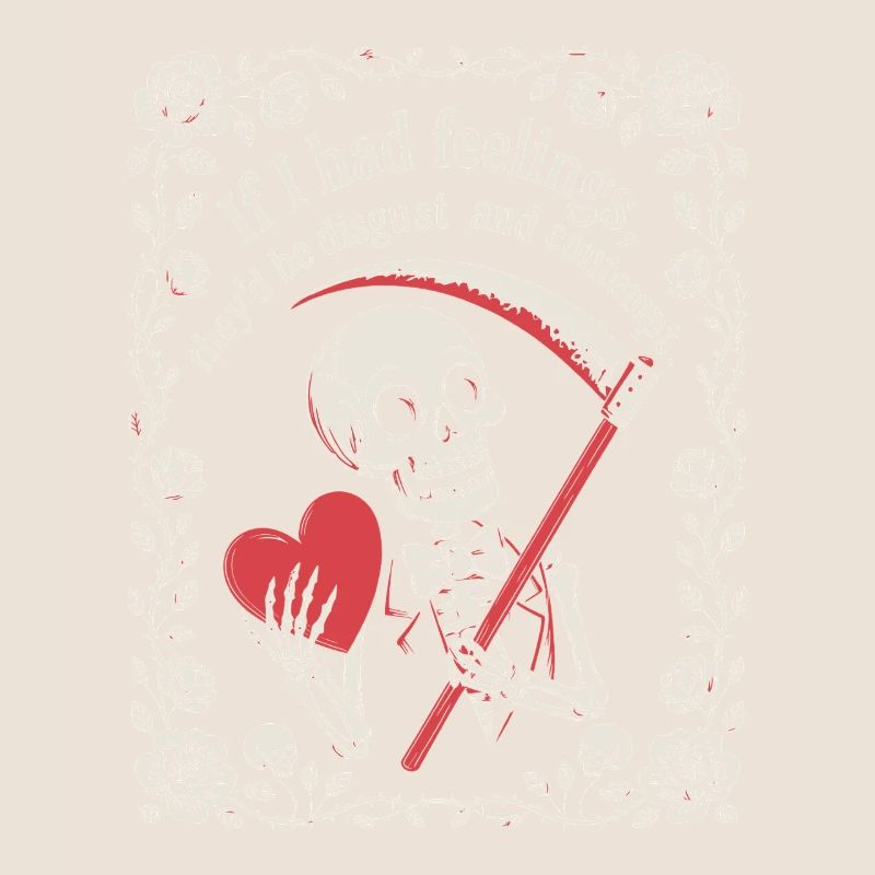 Halloween drôle squelette si j’avais des sentiments