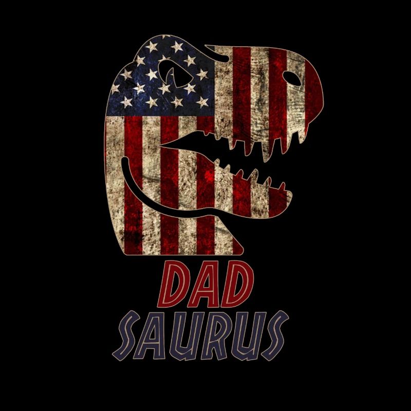 Patriotic Dad Dinosaur