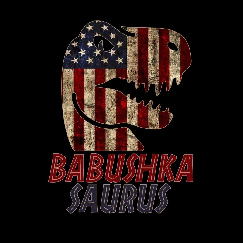 Patriotic Babushka Dinosaur