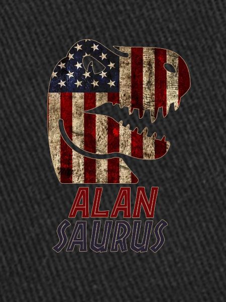 Patriotic Alan Dinosaur Alansaurus