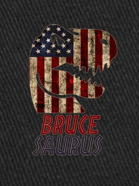 Patriotic Bruce Dinosaur Brucesaurus