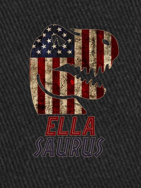 Patriotic Ella Dinosaur Ellasaurus
