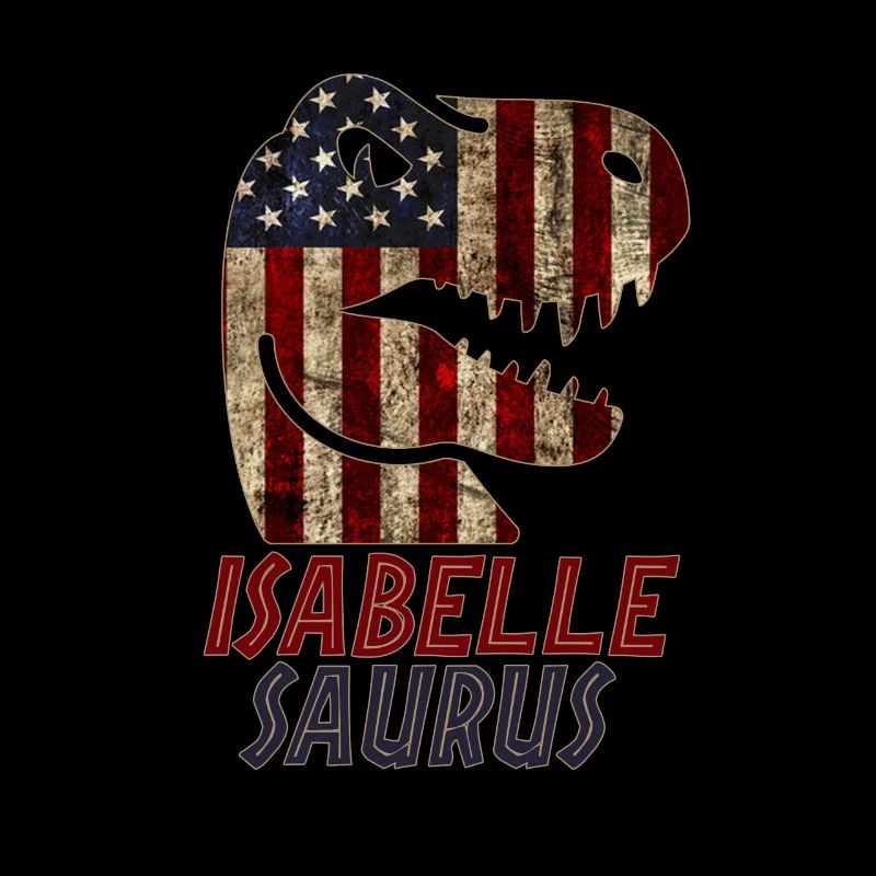 Patriotic Isabelle Dinosaur Isabellesaurus