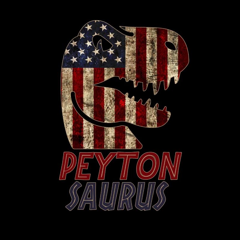 Patriotique Peyton Dinosaur Peytonsaurus