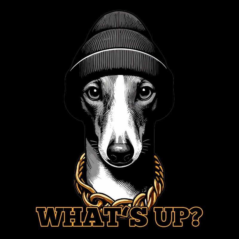 Windhund Was geht ab? Hund Geschenk