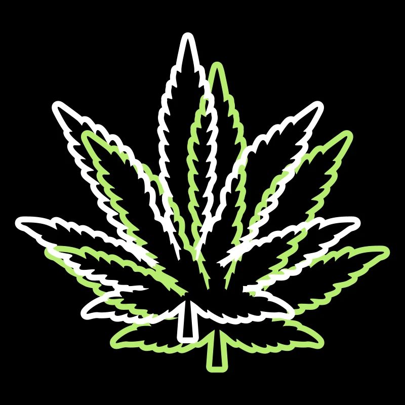 kush weed cannabis blatt symbol hanf
