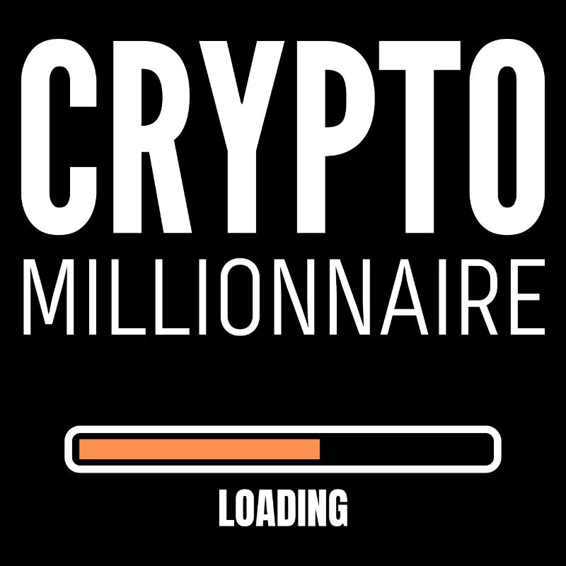 Crypto Millionaire Loading Argent Bitcoin Humour