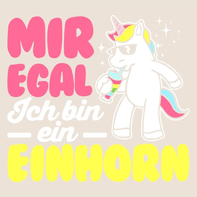 Mir Egal Ich Bin Ein Einhorn Regenbogen Süß Glitze