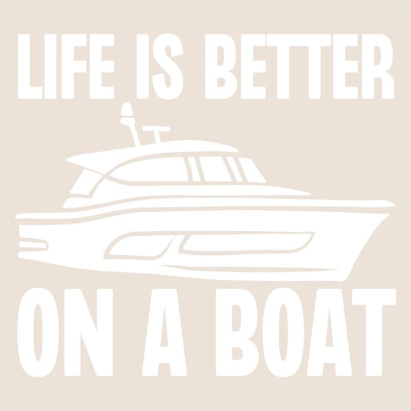 Das Leben ist besser auf einem Boot