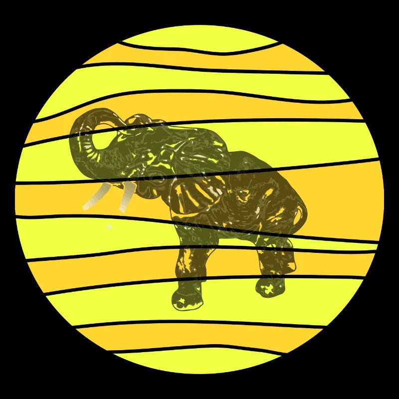 Eléphant noble au look typiquement africain.