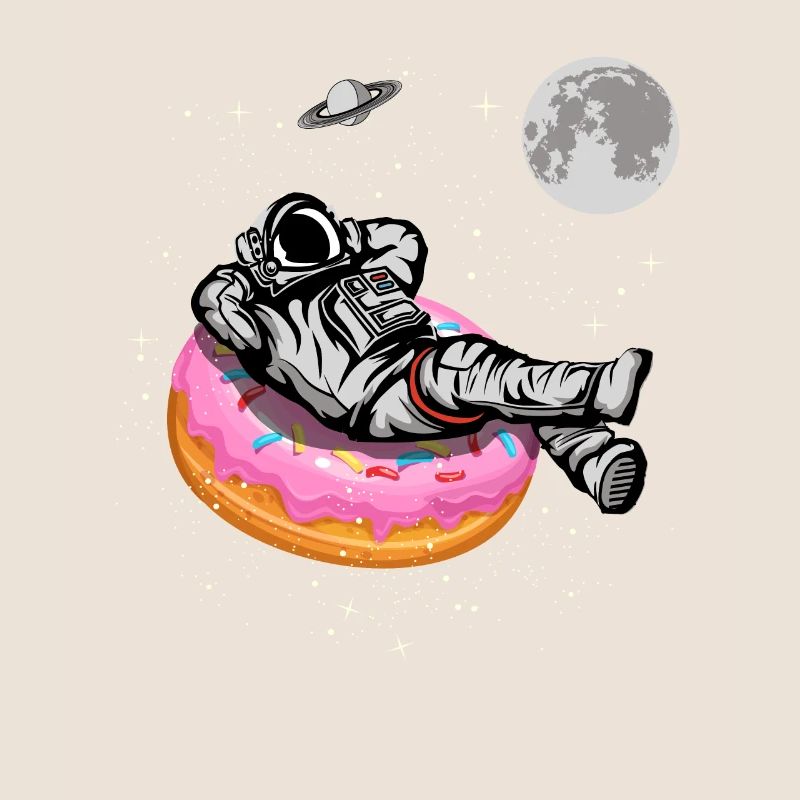 Spaceman On A Donut