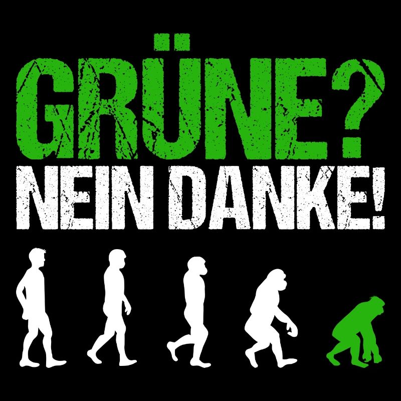 Grüne nein danke Spruch Geschenk