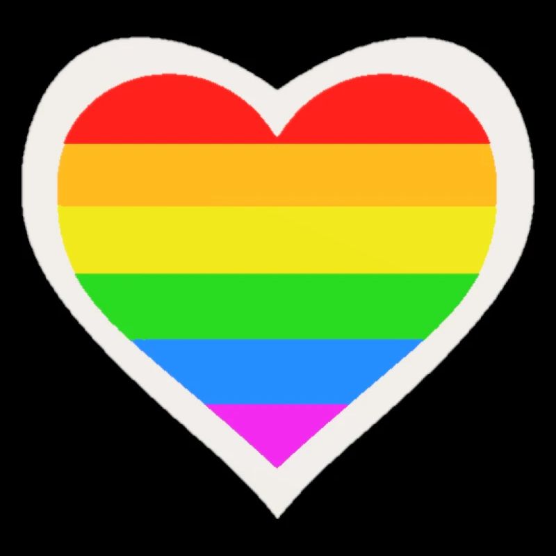 LGBT Queer Rainbow Heart
