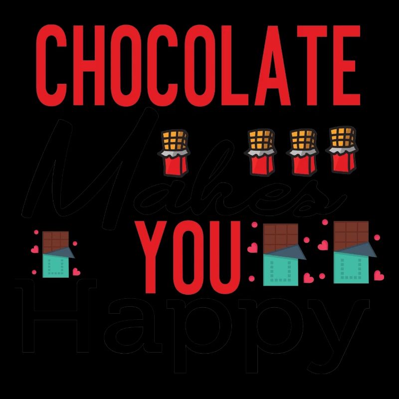 Le chocolat me rend heureux
