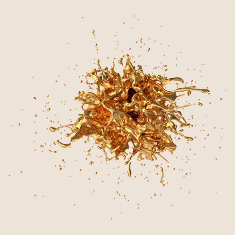 Gold Spritzer 3D - Splash
