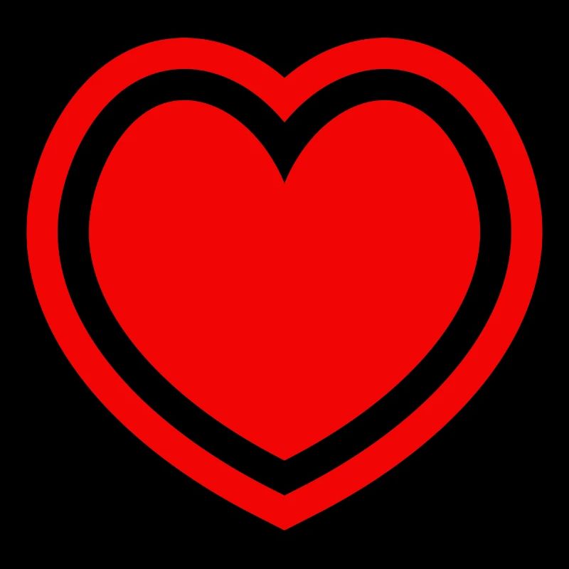 Rotes Herz Outline