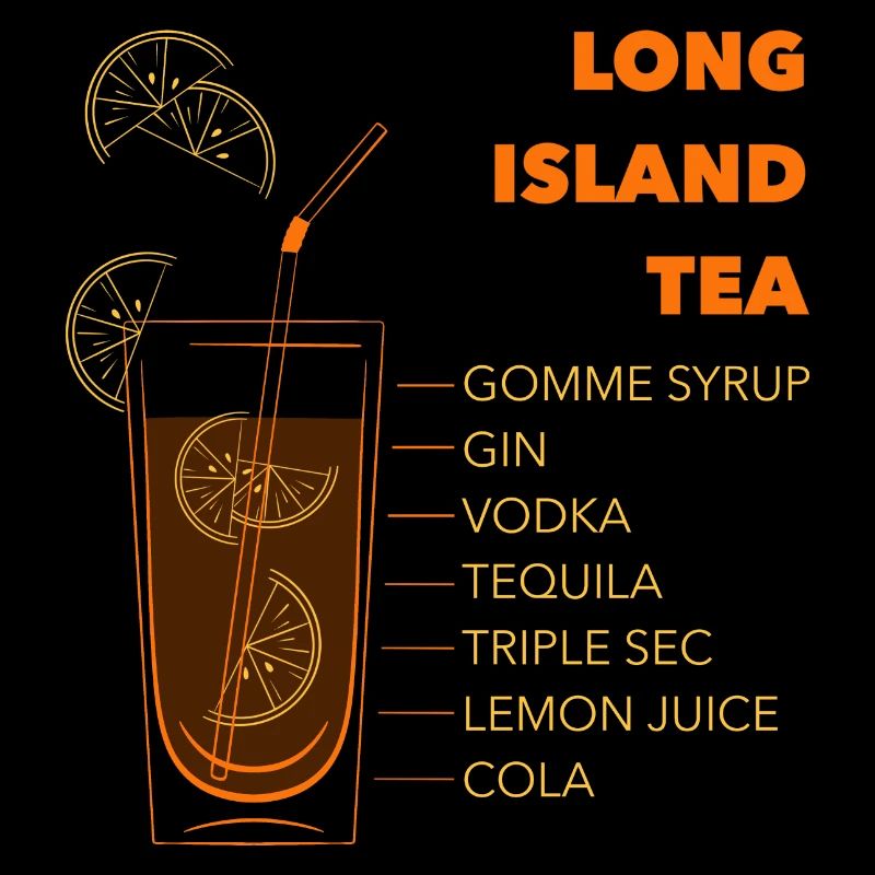 Long Iceland Ice Tea Cocktail Geschenk