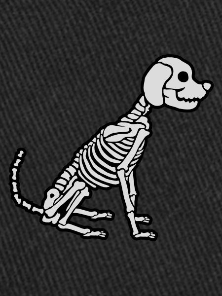 Conception de chien squelette d’Halloween