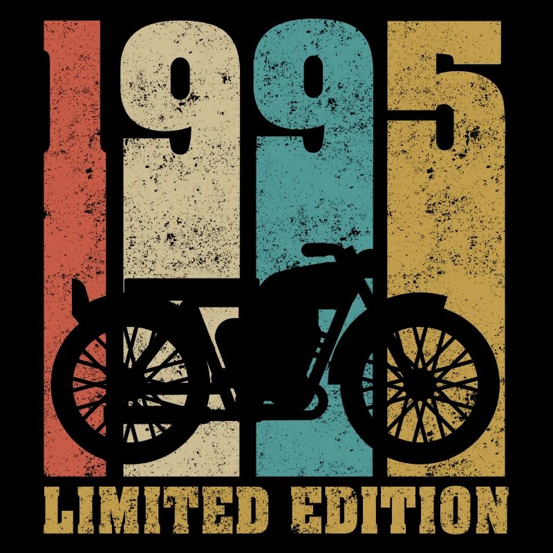 Vintage Motorrad 1995 Retro Geburtstagsgeschenk
