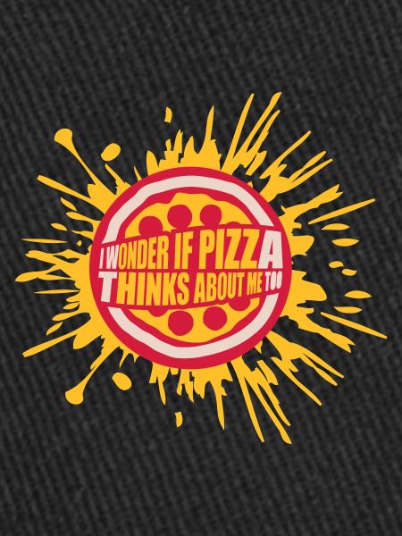 pizza thinks about me