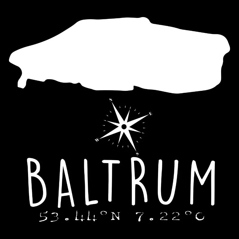 Baltrum Herzschlag Nordsee Geschenk