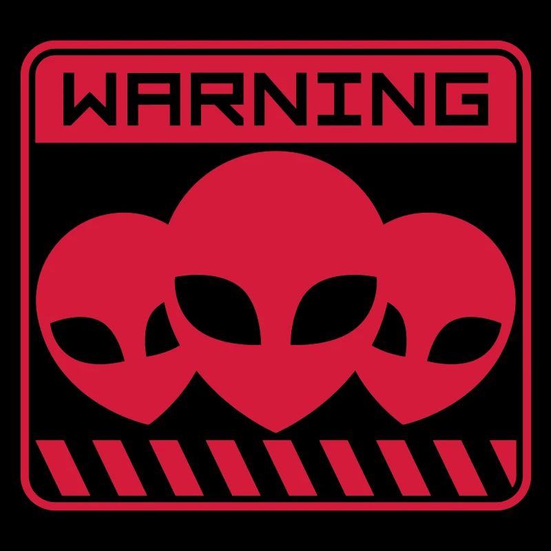 Shield Warning Alien Design