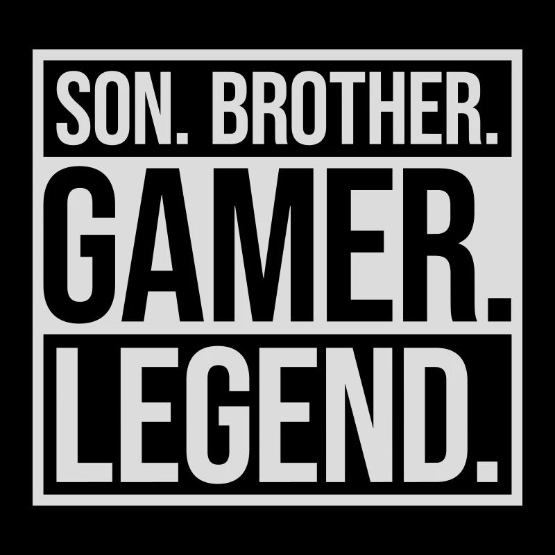 Fils Frère Gamer Légende