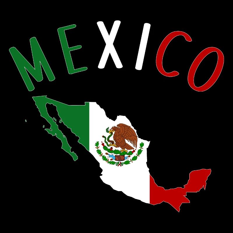 Mexico Flag Map