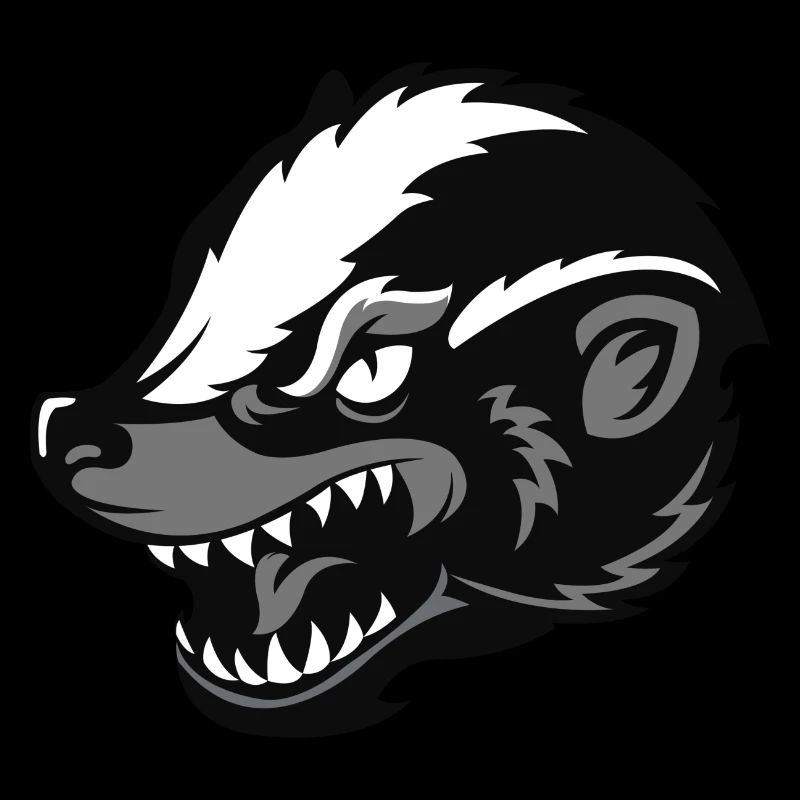 Dachs Design weiß grau