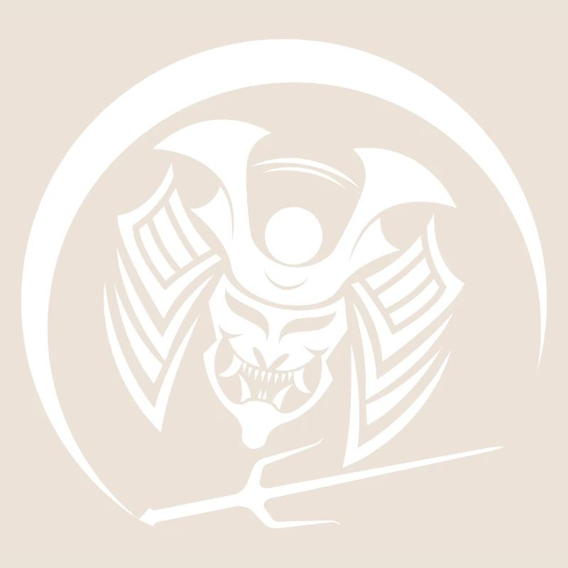 Samurai Samurai Mask Warrior Mask Oni Mask