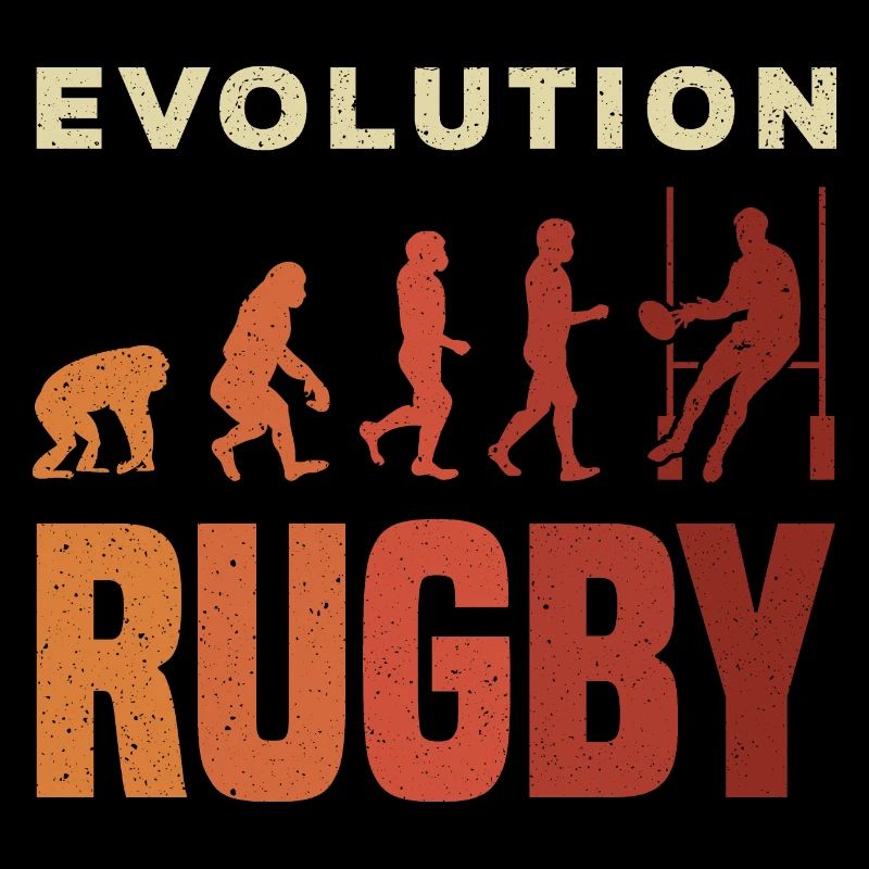 Rugby Ball Sport Player Retro Evolution Rugby Team