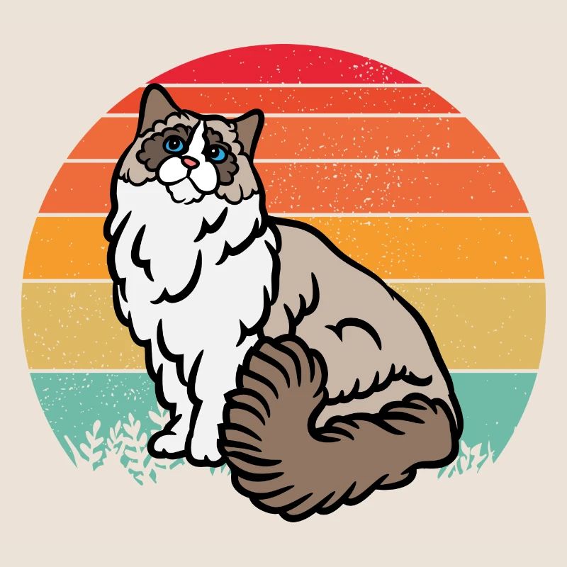 Chat RAGDOLL rétro