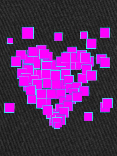 Pink pixel heart