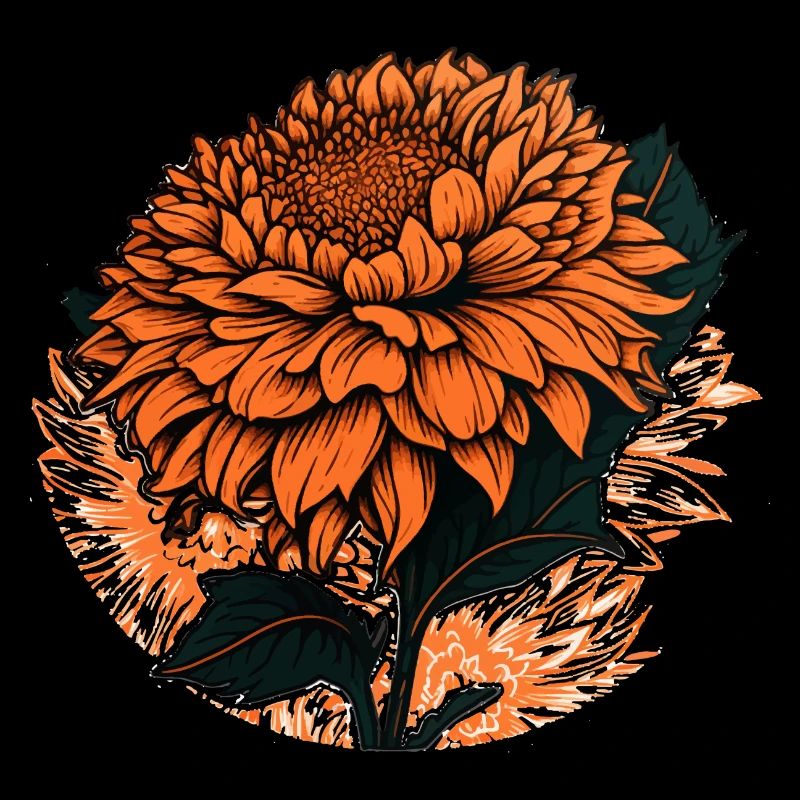 Orange Blume Geschenk