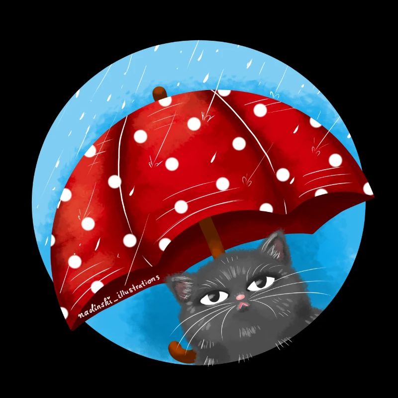 Chat de jour de pluie