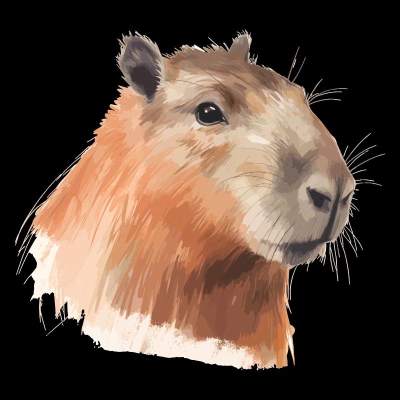 Tableau de Capybara peint